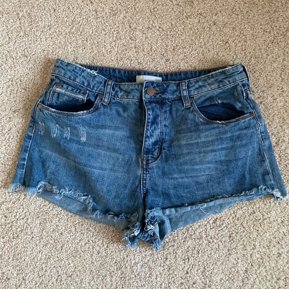 Denim jean shorts